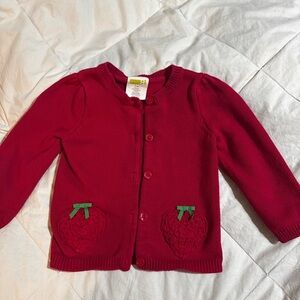 Red Kids Cardigan